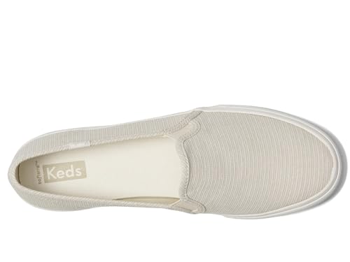 Image of Keds Womens Double Decker Canvas Slip On Sneakers Shoes Casual - Black