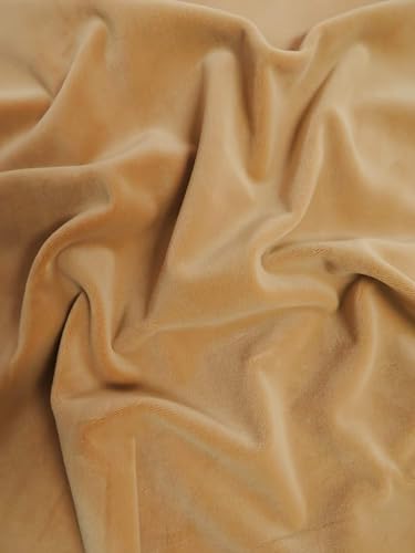 Stretch Mochi Plush Minky Fabric Hug-Z™ by The Yard DIY Baby Blankets Decor Clothing Snuggle (Saddle)
