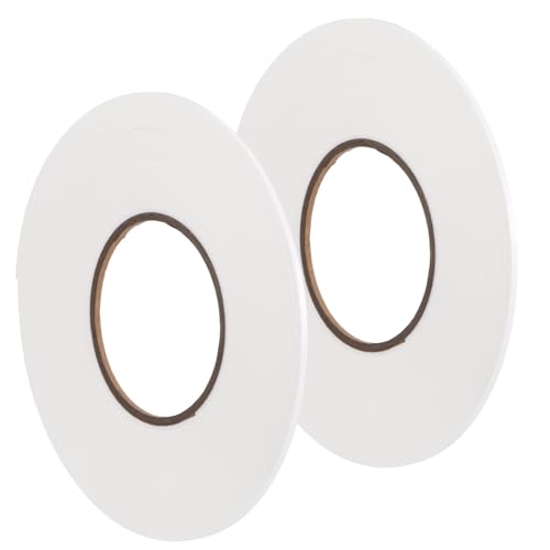 Image of Tatuo 2 Rolls Double Sided Foam Tape PE Foam Tape Sponge Soft Mounting Adhesive for DIY Craft Picture Poster Hanging(1 /8 Inch by 33 Feet,White)