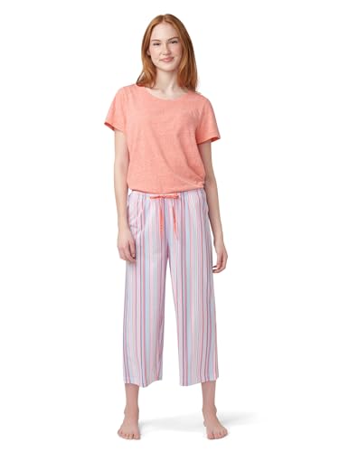 Image of HUE Women's Spring Pajama Separates Soft Whimsical Print Pjs with Flowers, Animals, Garden Themed Pjs, Cocktails