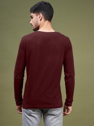 Image of INKKR Men's Solid Plain V-Neck T-Shirt