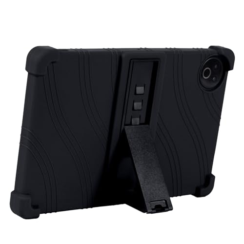 HminSen Case for Evermyth Tablet 10 Inch, Kids Friendly Soft Silicone Adjustable Stand Cover for Everyuth 10 inch KB1001/KB1004/KB1001L/KB1004L Tablet (Black) by HminSen - Image 5