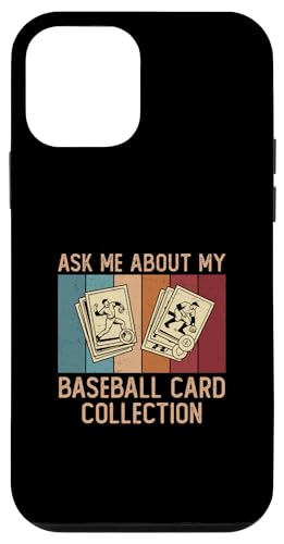 Ask Me About My Baseball Card Collection �g���[�f�B���O�J�[�h �z�r�[ �X�}�z�P�[�X iPhone 12 mini �p