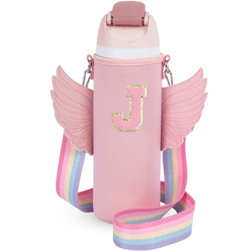 foci cozi Use for Owala 24oz Crossbody Water Bottle Holder Sling Carrier Bag with Strap, Water Bottle Crossbody Bag Women Girl(J, Pink, 24oz)