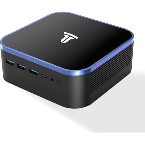 SRESNAIL N121 Mini PC-16GB DDR4(3.4 GHz), PCIE Gen2 SSD 512GB, Wifi5/BT5.2/HDMI+USB+Type-C,Support Three-Screen Display Cover