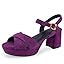 Dark Purple Suede