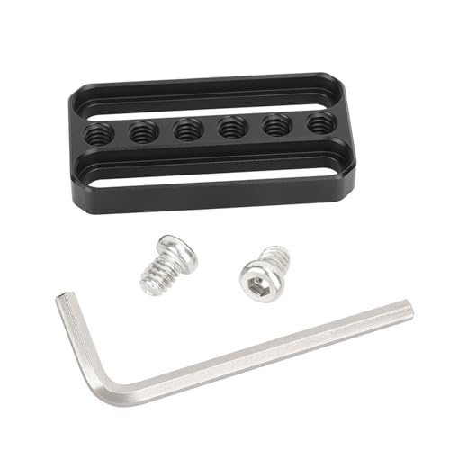Placa base de cámara para grabaciones en exteriores con roscas de 1/4 5