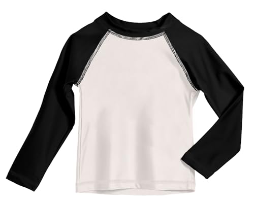 Image of Solid Color Block Rashguard for Boys with UPF 50+ Protection