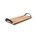 Produktbild Ironwood Gourmet Paddelbrett, quadratisch Small Small Serving Board With Leather Handles