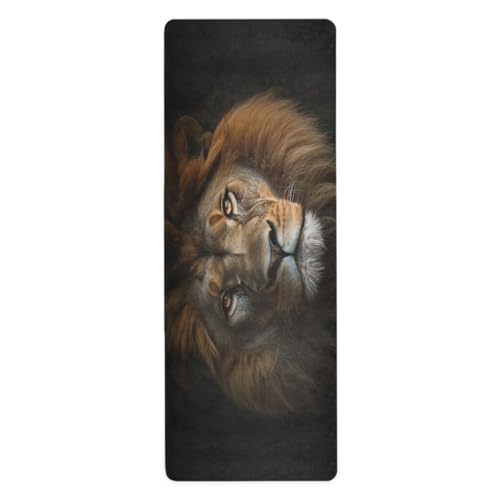 Blueangle Lion King Yoga Mat, Non-Slip Texture Pro Yoga Mat Eco Friendly Exercise & Workout Mat for Yoga, Pilates and Floor Exercises,71