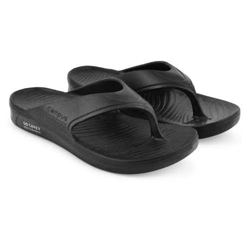 Campus Men's 2SL-450 BLK Flip-Flops - 8UK/India 1 Pair