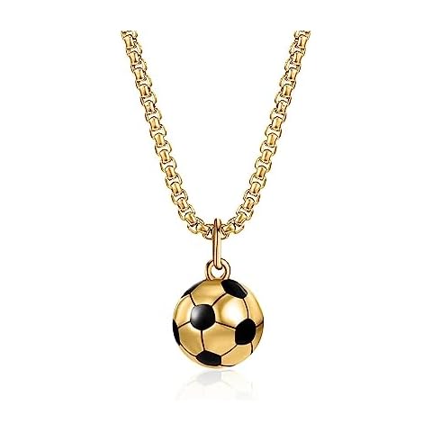 Stainless Steel Football Necklace for Soccer Lovers Cover