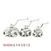 1Pc Hydraulic High Pressure Ball Valve 3 Way Male Thread KHB3K-G 1/4 3/8 1/2 31.5Mpa Carbon Steel Industry Tool(1/2