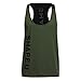 Produktbild LAsimi Herren T Shirt Herren Ärmelloses Tanktop Bodybuilding Sport Fitness Weste(MediumArmeegrün)