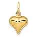 FJC Finejewelers 14k Yellow Gold Mini Puffed Heart Charm