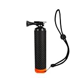 Waterproof Floating Hand Grip Antislip Compatible for GoPro Hero 7 6 5 4 3 Sjcam Yi Lite 4K Water Action Camera kit(Orange)