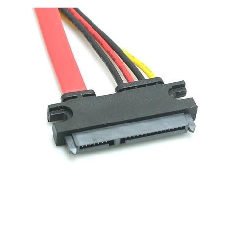 Cable Extensor SATA 22 Pin Macho a Hembra 30 cm Negro miniatura 5