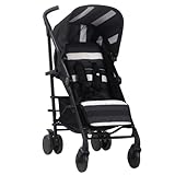 My Babiie MB51 LITE Stroller – from Birth to 4 Years (22kg), Lightweight, Umbrella Fold, Travel Buggy for Toddlers - Charcoal Stripes