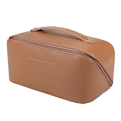 Domary Bolsa de cosméticos organizadora de maquiagem portátil de grande capacidade