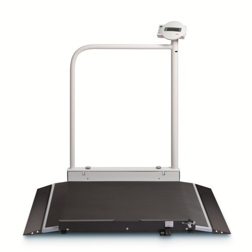 seca 676 - EMR Ready Wheelchair Scale with handrail and Transport castors
