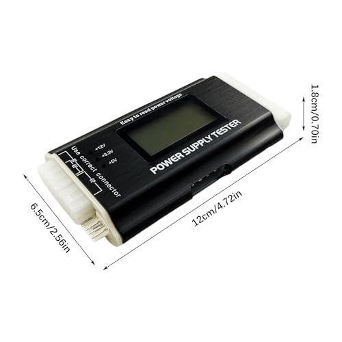 Image of Computer PC Power Supply Tester, Power Supply Host Inspection Maintenance Tester Tool with LCD Display, 20 /24 4 /6 /8 Pin Power Supply Tester for ATX /ITX /TFX /BTX Power Supplies