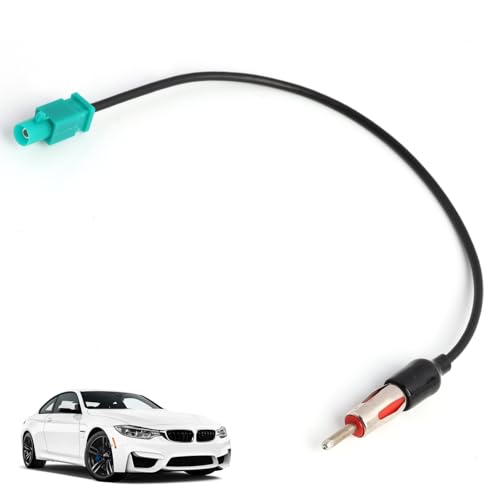 Knocery Adaptador Antena Coche Fakra a DIN ISO, Cables Adaptadores Universales para Antena de Radio FM Am Estéreo para Vehículo, para Unidad Principal de Radio Estéreo de Coche