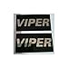 (2) VIPER Warning Stickers. Car Alarm Security System Decals
