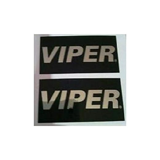 VIPER ALARM LC3 2 WAY MIRROR DECAL CUSTOM STICKER GLOSS BLACK CHROME AUTHENTIC