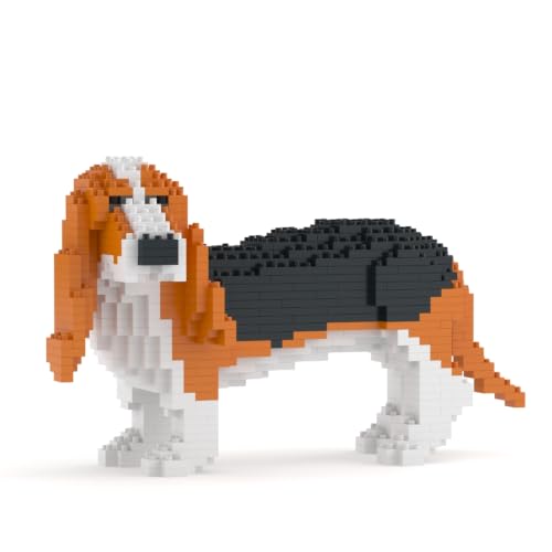 JEKCA Basset Hound 01S-M01 | Dog Plastic Building Blocks | Age 14+