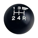 DEWHEL Aluminum Manual Black/White Engraved Inlay Fing Fast Shift Knob 5 Speed Short Throw Shifter Knob Selector 12X1.25 10X1.5 10X1.25 8X1.25