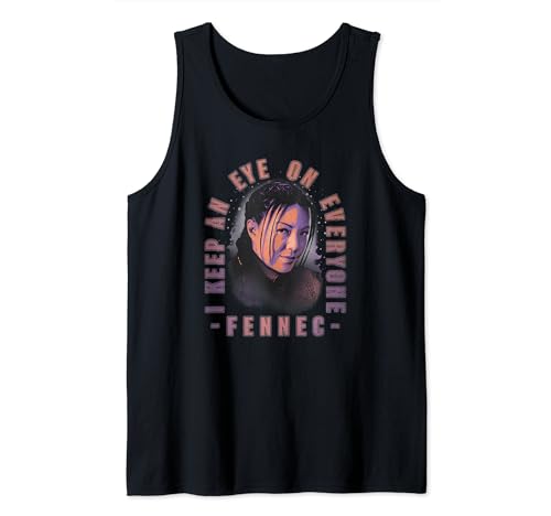 Camiseta Fennec Shand Star Wars de tirantes para mujer en algodón negro