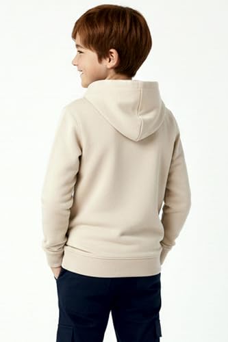 Image of Boys Hooded Sweatshirt, America Print, Cotton Blend, Long Sleeve, Navy Blue /Pink /Orange, Regular Fit