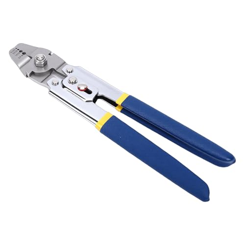 FTVOGUE Pince à Sertir à Manchon en Aluminium de 10 Pouces, Outil de Sertissage de Câble Métallique en Acier Inoxydable avec 4 Positions de Sertissage et...
