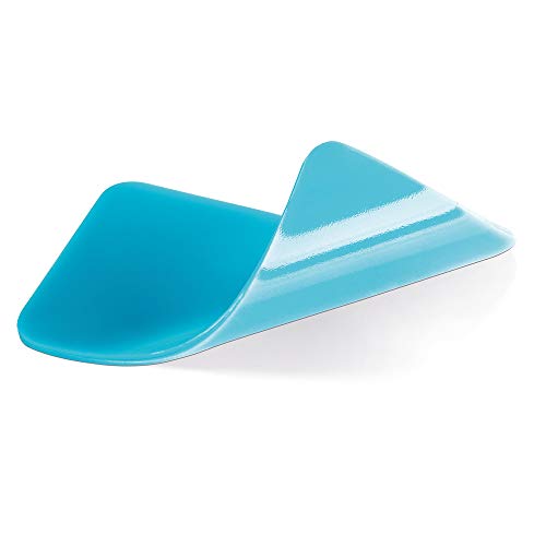 fischer VAKUUM PAD, Klebepad in Blau, Anti-Rutsch-Matte, zur Befestigung ohne Bohren, der bessere Saugnapf, extrem starker Halt, rechteckig, 2 Stück