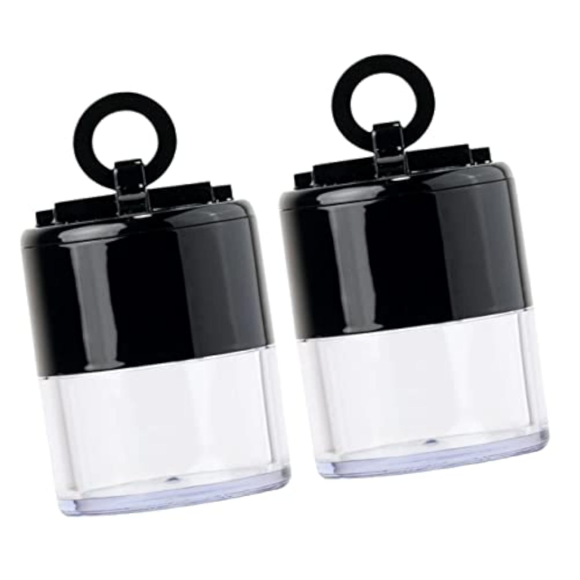2pcs Portable Loose Powder Container Puff Box