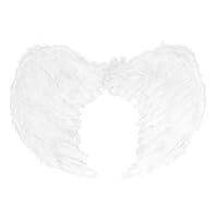 Boland - Flügel für Engel Kostüme, Accessoire für Fasching oder Mottoparty, Faschingskostüme, Weihnachten, Weiß