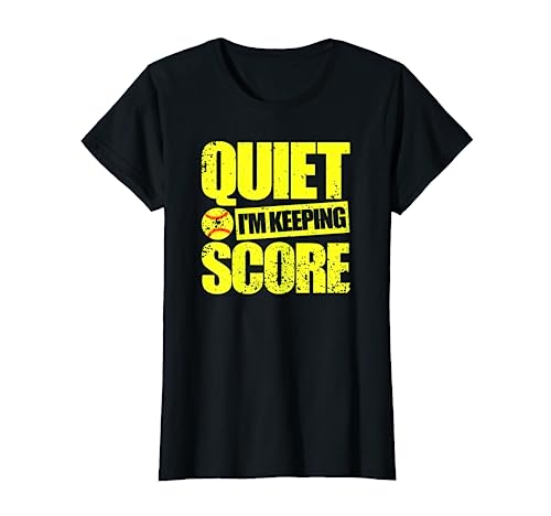 Funny Girls Softball Scorekeeper Camisa lindo regalo mamá Camiseta
