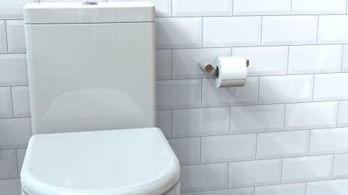 Agua Accessories Toilet Roll Holder Wall Mounted for Bathroom Kitchen, Stylish Design Round Toilet Paper Holder, Stainless Steel Tissue Holder Chrome, 12 Years Guarantee