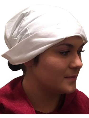 Seeing Red Women's Handmaid Puritan White Bonnet Hat Costume Accessory