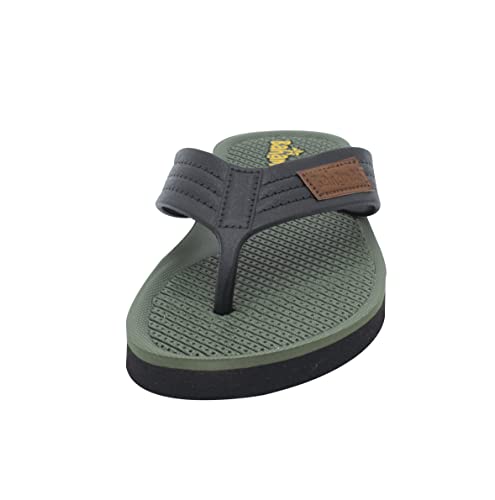 Image of BAHAMAS Men Black /Olive Flip-Flops-6 UK (39 1 /3 EU) (BH0108G BKOL0006)