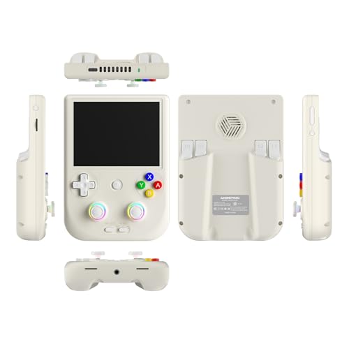 GiipGoop RG406V Handheld Game Console RG 406V 4-inch IPS Multi-touch Screen Retro Game Console No Card Android 13 Retro Emulator RG406V 5500mAh Battery 1080p DP WIFI Bluetooth Beige White by GiipGoop - Image 8