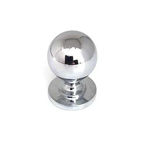 Victorian Chrome Ball Kitchen & Bedroom Cabinet Door Knob Handle Cover