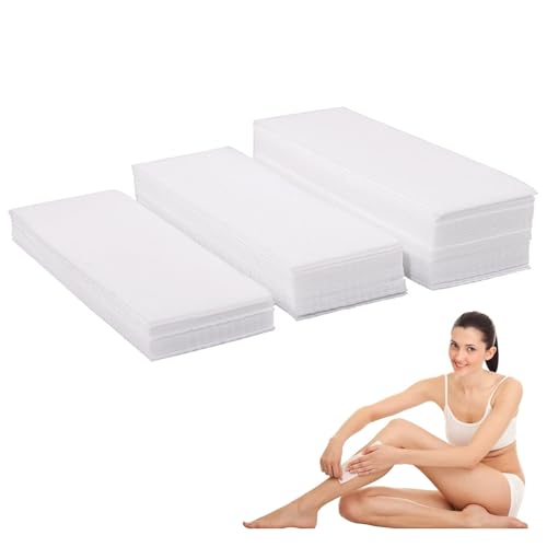 Jimkply 200 tiras depilatorias de vello facial y corporal, resistentes al desgarro y respetuosas con la piel, para cera caliente, cera fría y pasta de azúcar