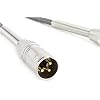 Sewell Premium XLR Microphone Patch Cable, 50 ft, Pure Copper, OFC, 24k Gold Plated, Flexible, Silverback SW-32835-50