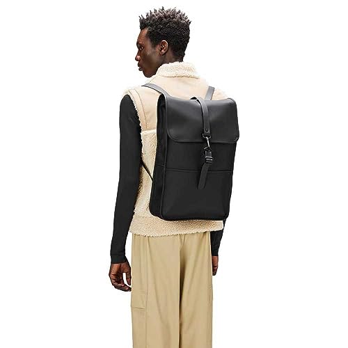 RAINS Backpack – Durable Waterproof Laptop Backpack for Men and Women for Travel, Work and Commuting – Black Bag with Secure Closure – 15" Laptop Pocket – 2 Year Warranty4