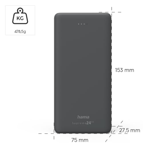 Batería externa de alta capacidad con USB C para tabletas y móviles 4