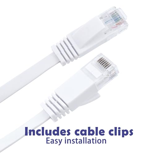 Cable Ethernet Plano Cat 6 de 10 m con Conector RJ45 miniatura 3