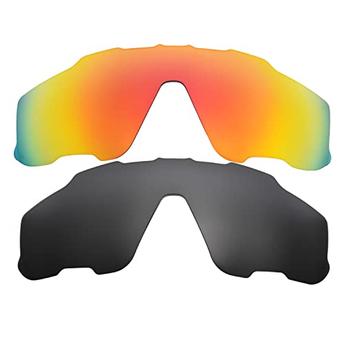 Lentes Jawbreaker compatible rojo negro para tus rutas de ciclismo de montaña y carretera