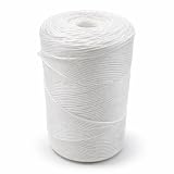 Heavy Duty 200 lbs Strong Polypropylene Tomato Twine, Garden Plant Tie String, Greenhouse Trellis Twine, Durable PP Tying Twine for Bundling, Packaging, Gardening, Farming (White/Green), 1467FT