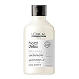 L'Oréal Professionnel Shampoo Metal Detox, para maciez, brilho & sedosidade, maior durabilidade da cor, para cabelos coloridos e danificados, 300ml